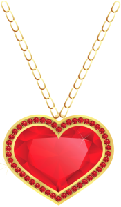 a valentine necklace